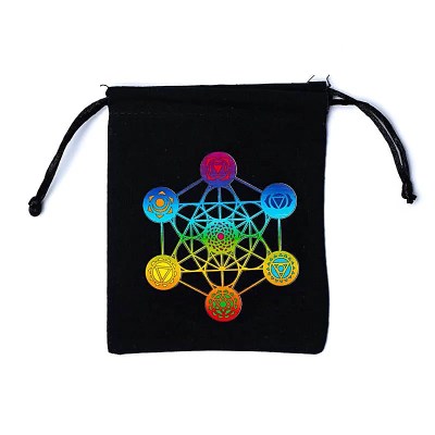 Metatrons cube pouch black